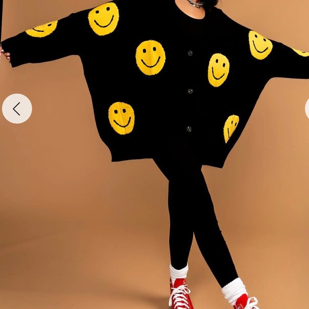 Dressed in LALA Smiley Cardigan